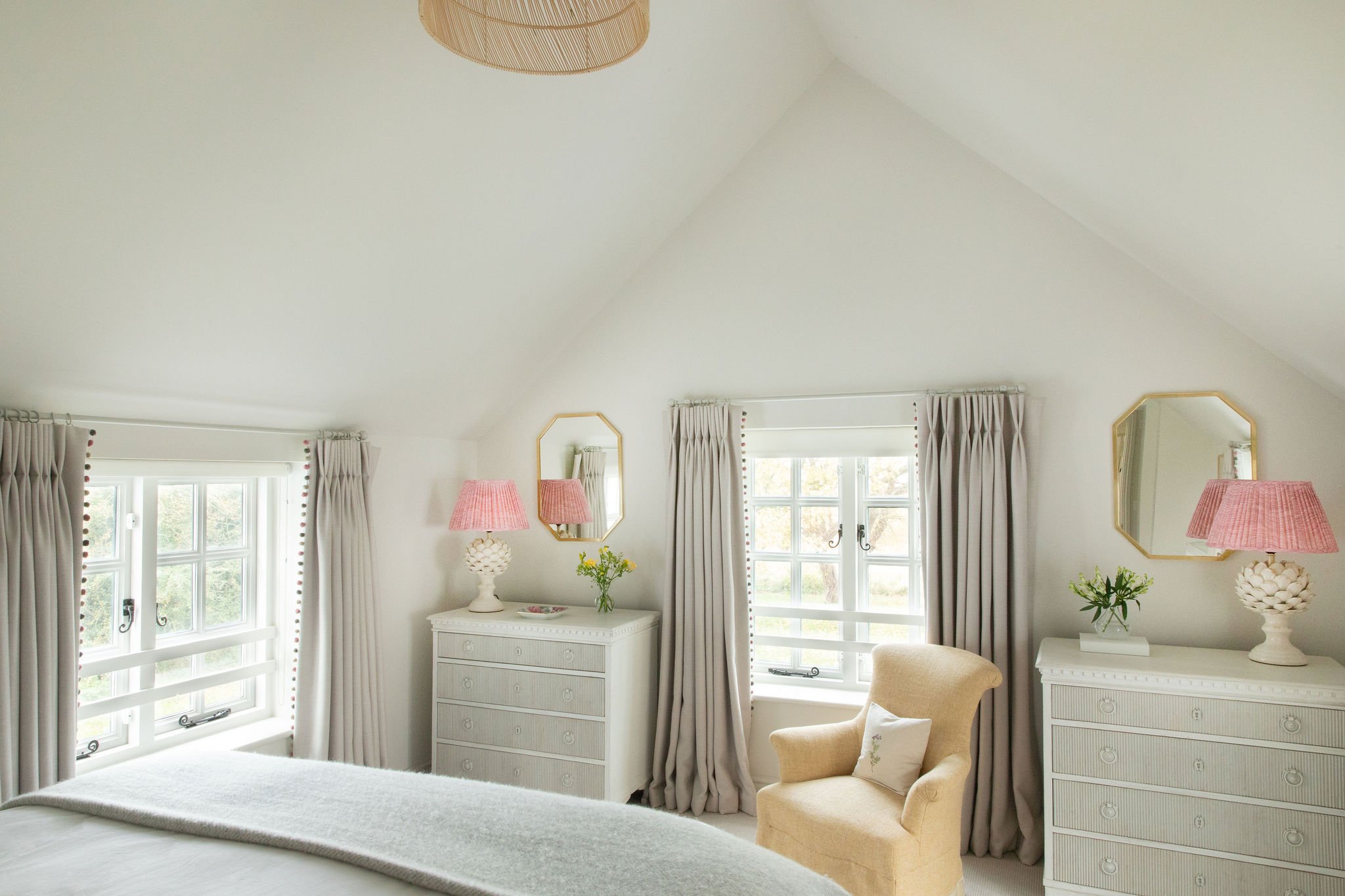 Scandi influence in the master bedroom