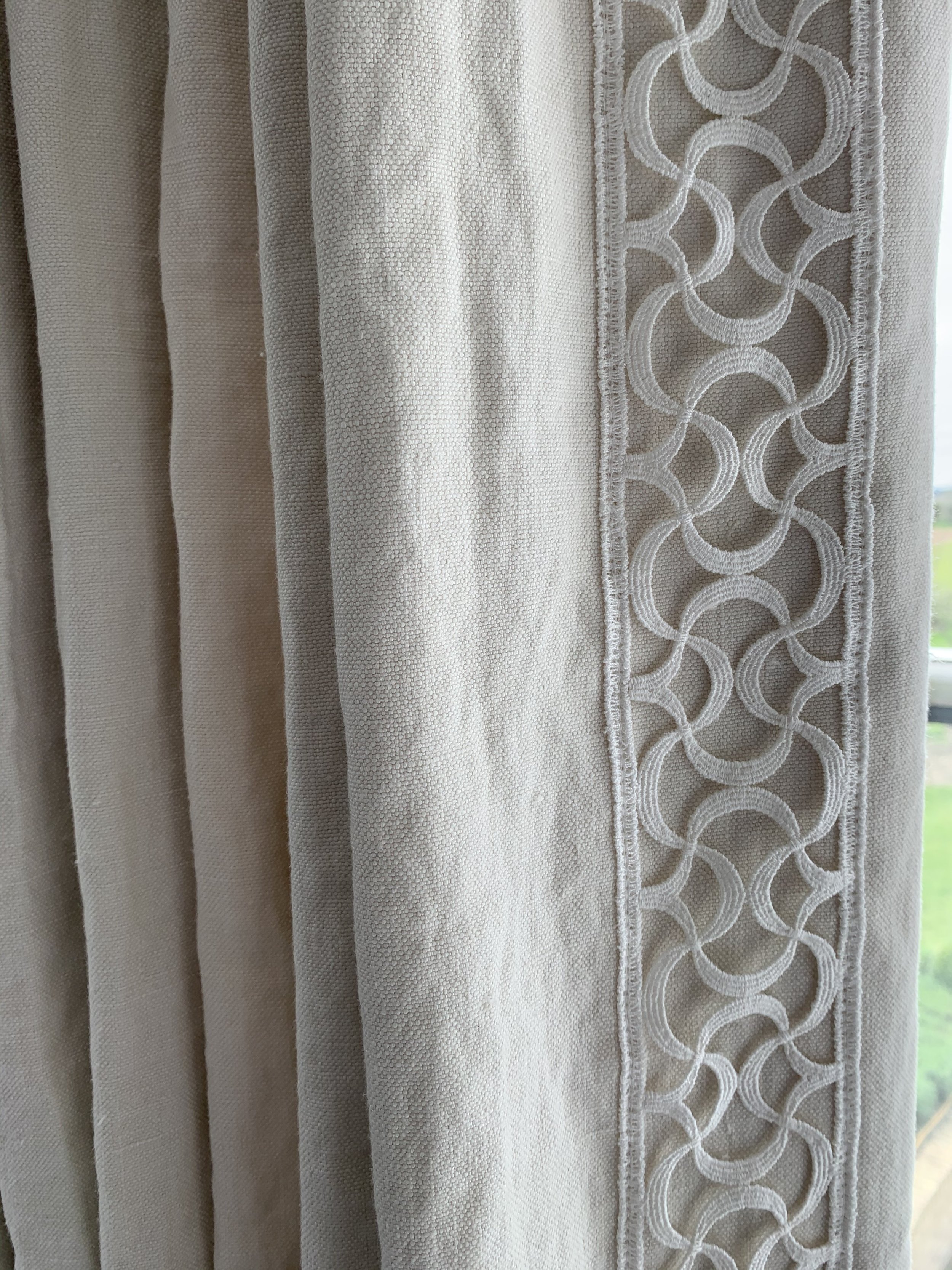 Curtain trim details
