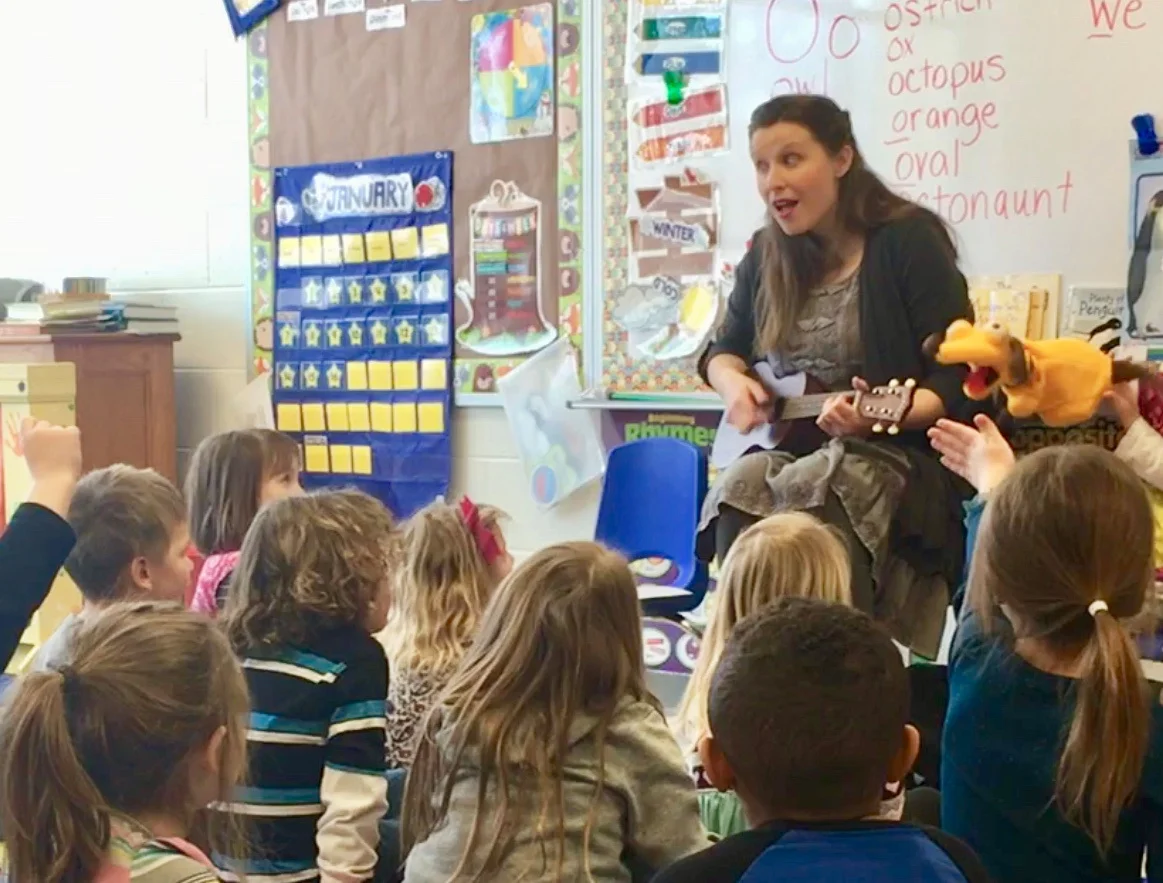 Author visits offer intimate and dynamic lessons about writing, illustrating, and story structure for elementary students.