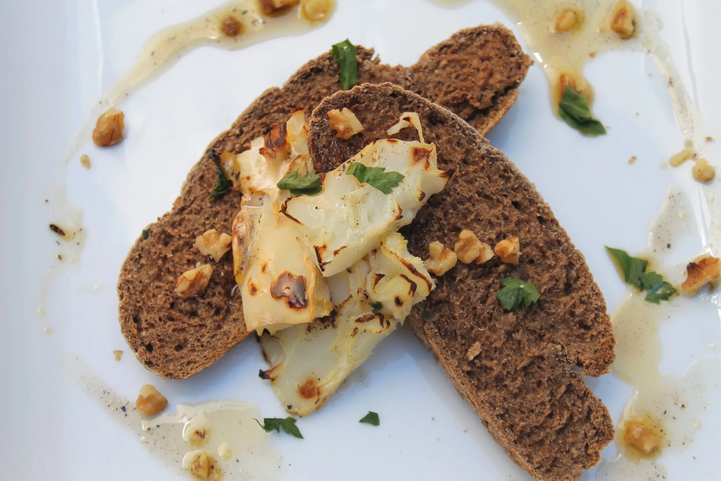 Cauliflower Bone Marrow, Miso Reduction