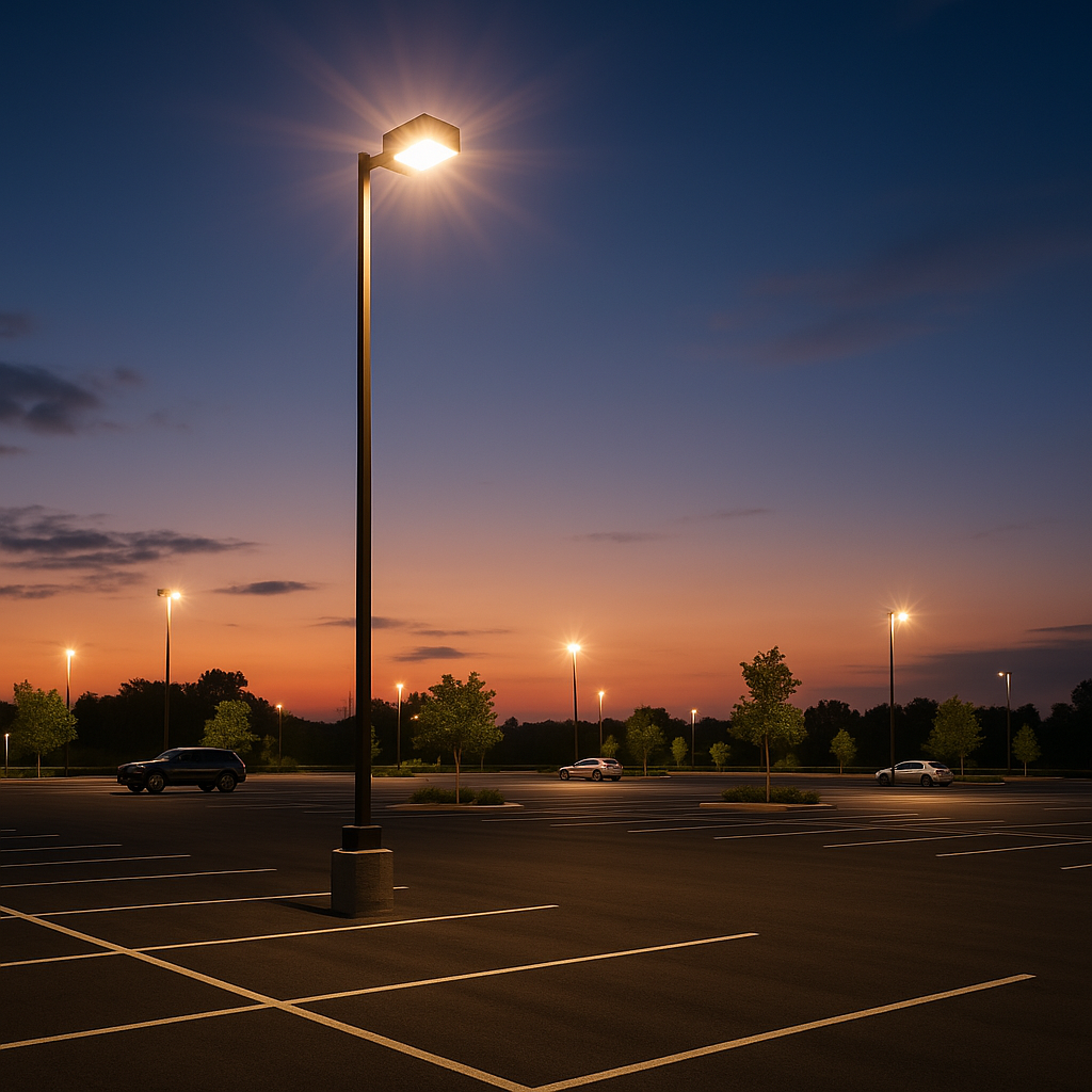 How Many Streetlights You Really Need for a Parking Lot: A Contractor’s Formula