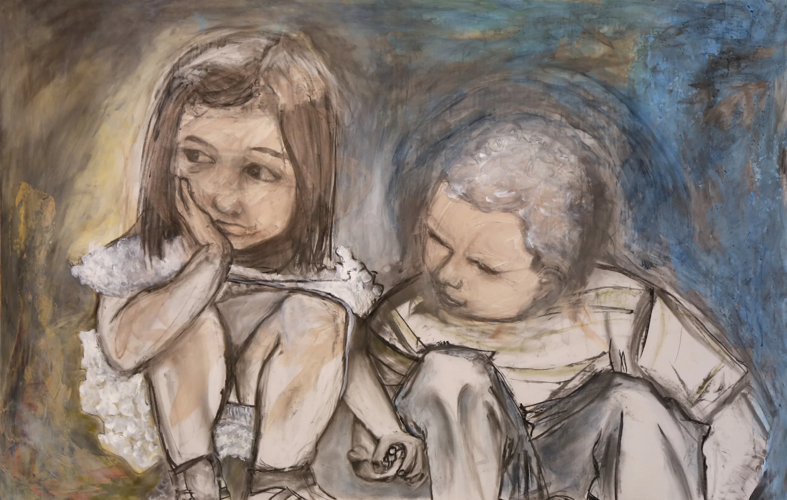 I KNOW 40" x 26" | charcoal, mineral paper