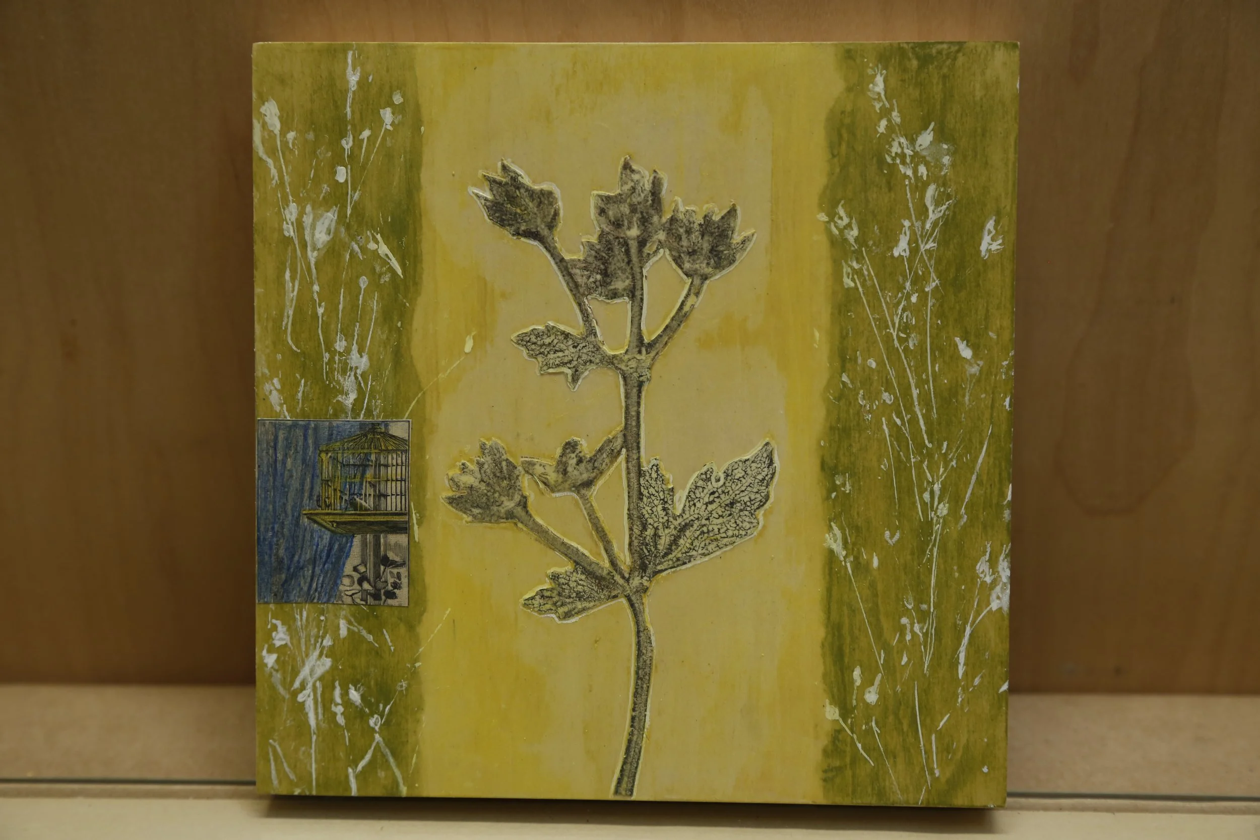 PAPER FEATHERS No. 3, 6" x 6"