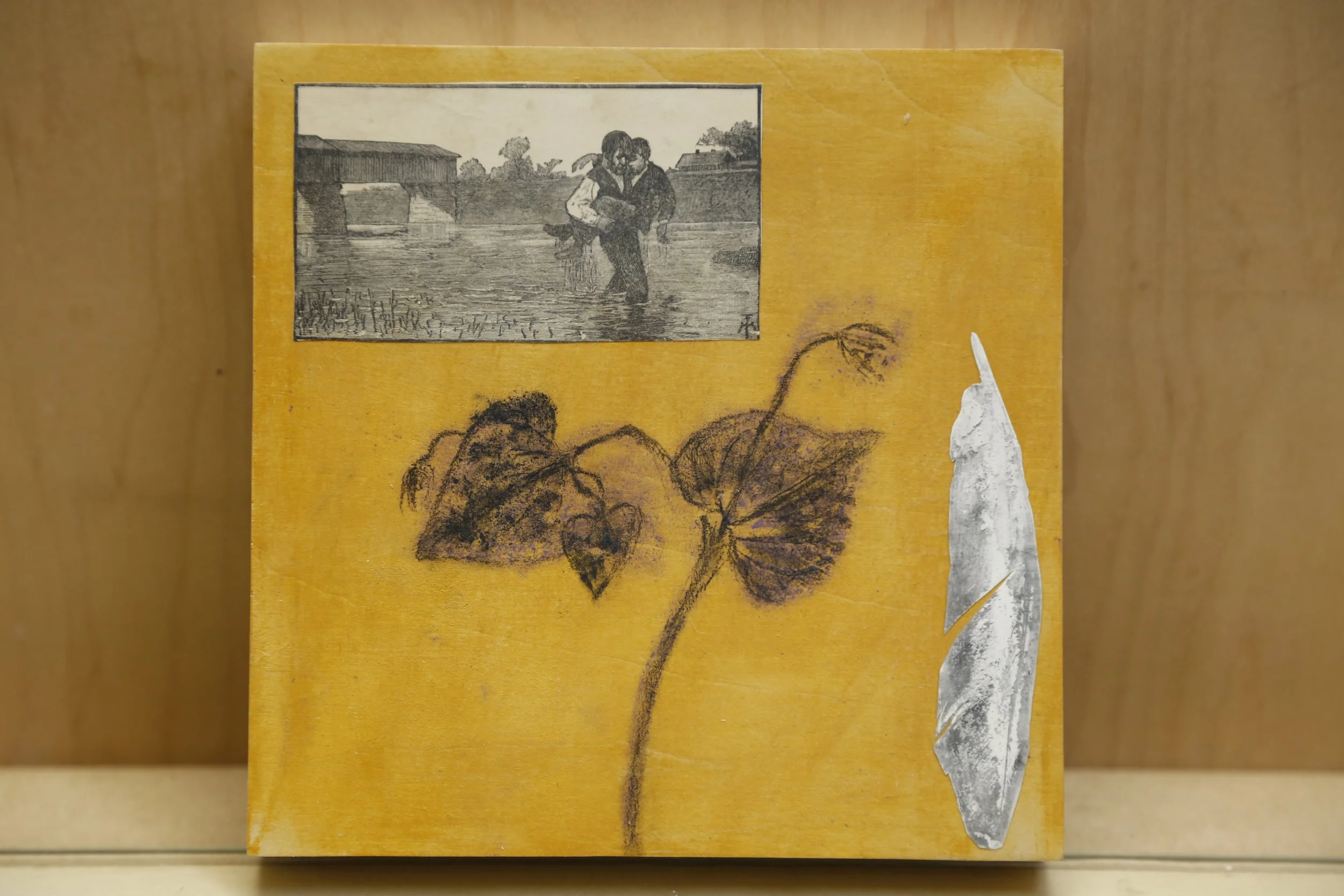 PAPER FEATHERS No. 2, 6"x6"