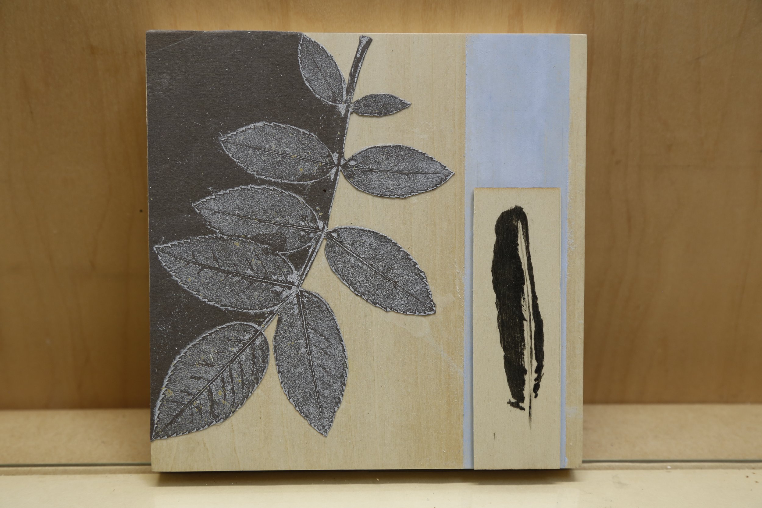 PAPER FEATHERS No. 7, 6" x 6"