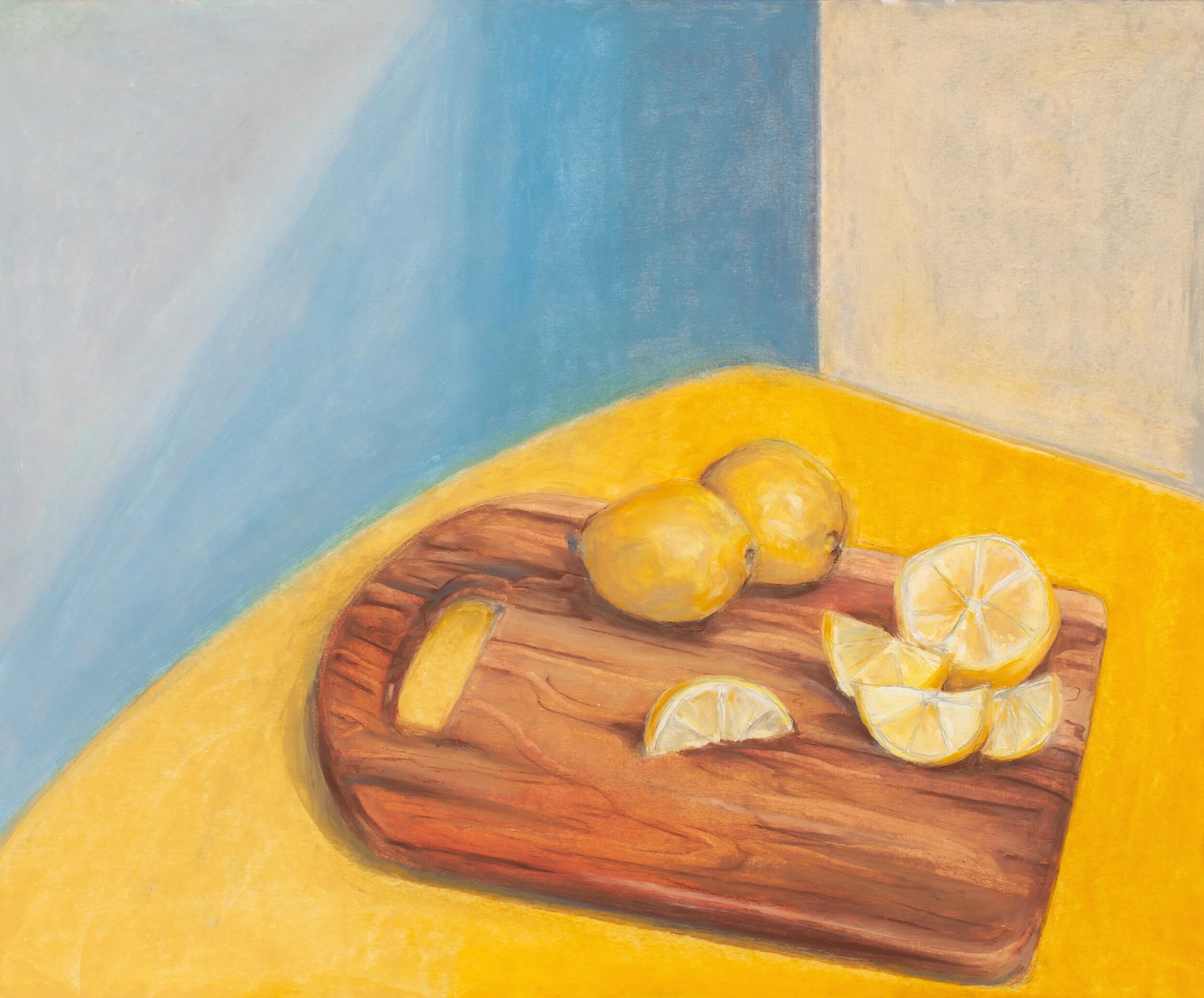 Lemons / oil pastel / 13.5” x 16.5" / 2019