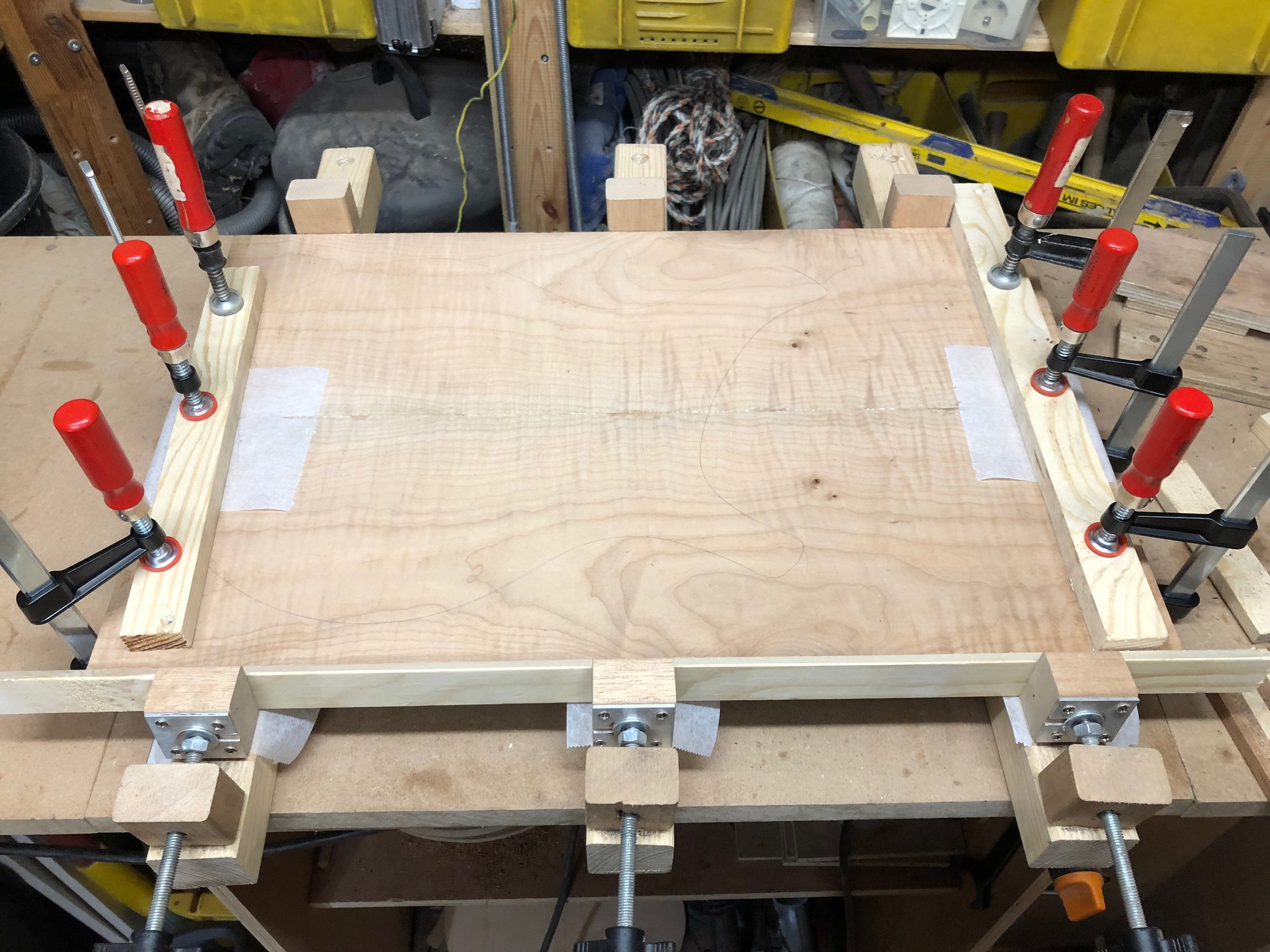 book-matching a maple top 