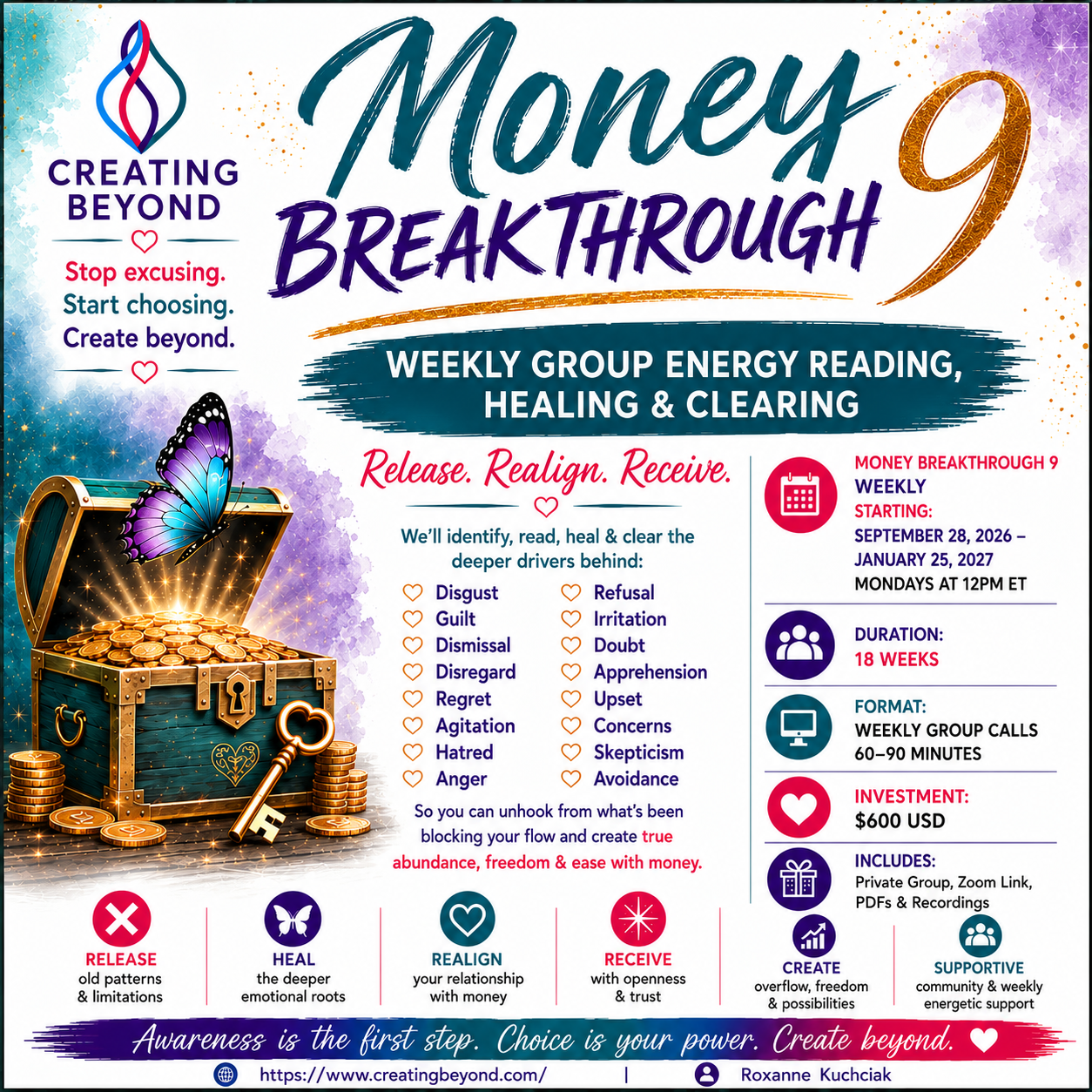 Money Breakthrough 9  - Weekly Starting September 28, 2026 – January 25, 2027 Mondays at 12Pm ET