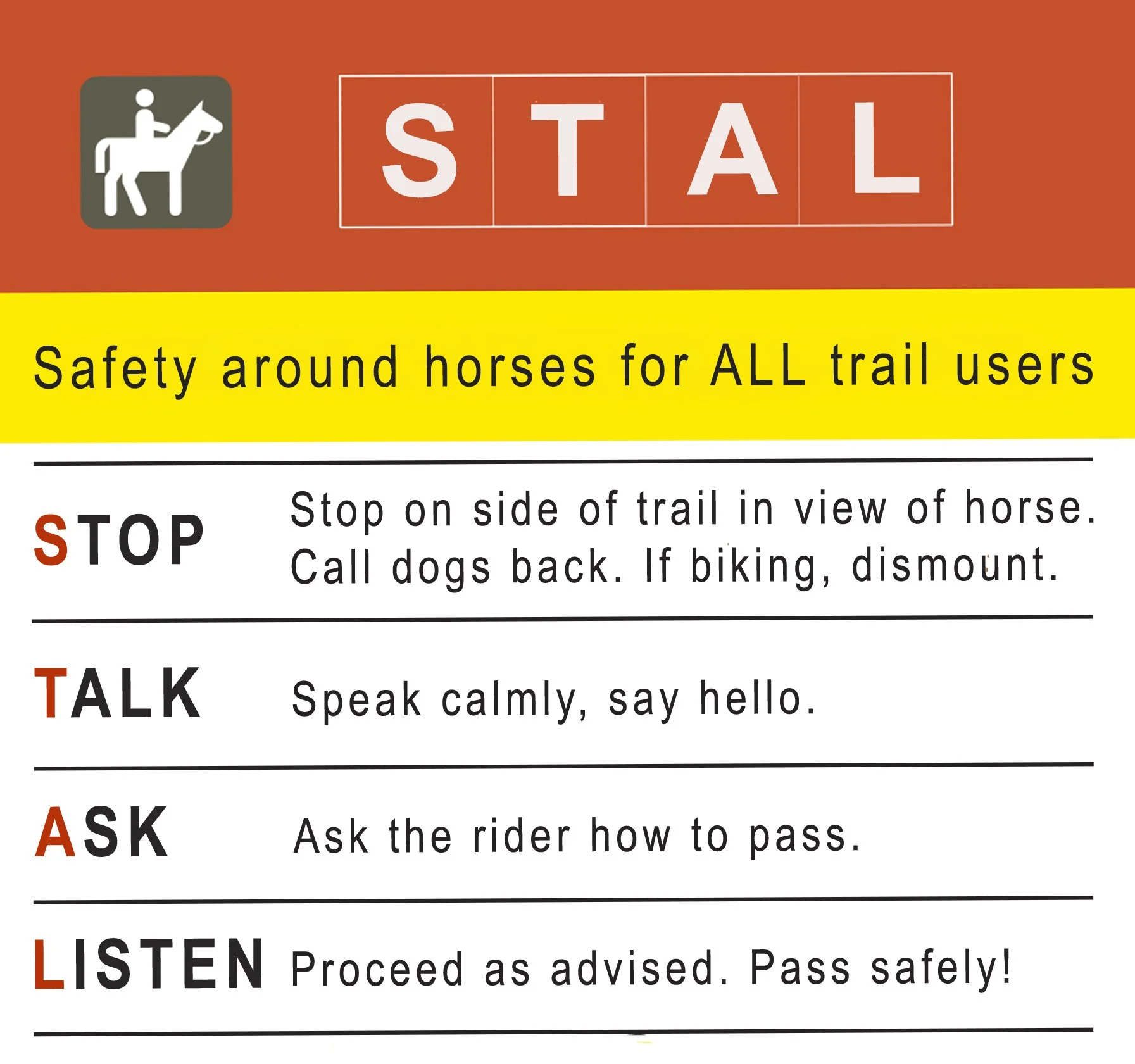 TRAIL Safety and Etiquette reminders from ECTA