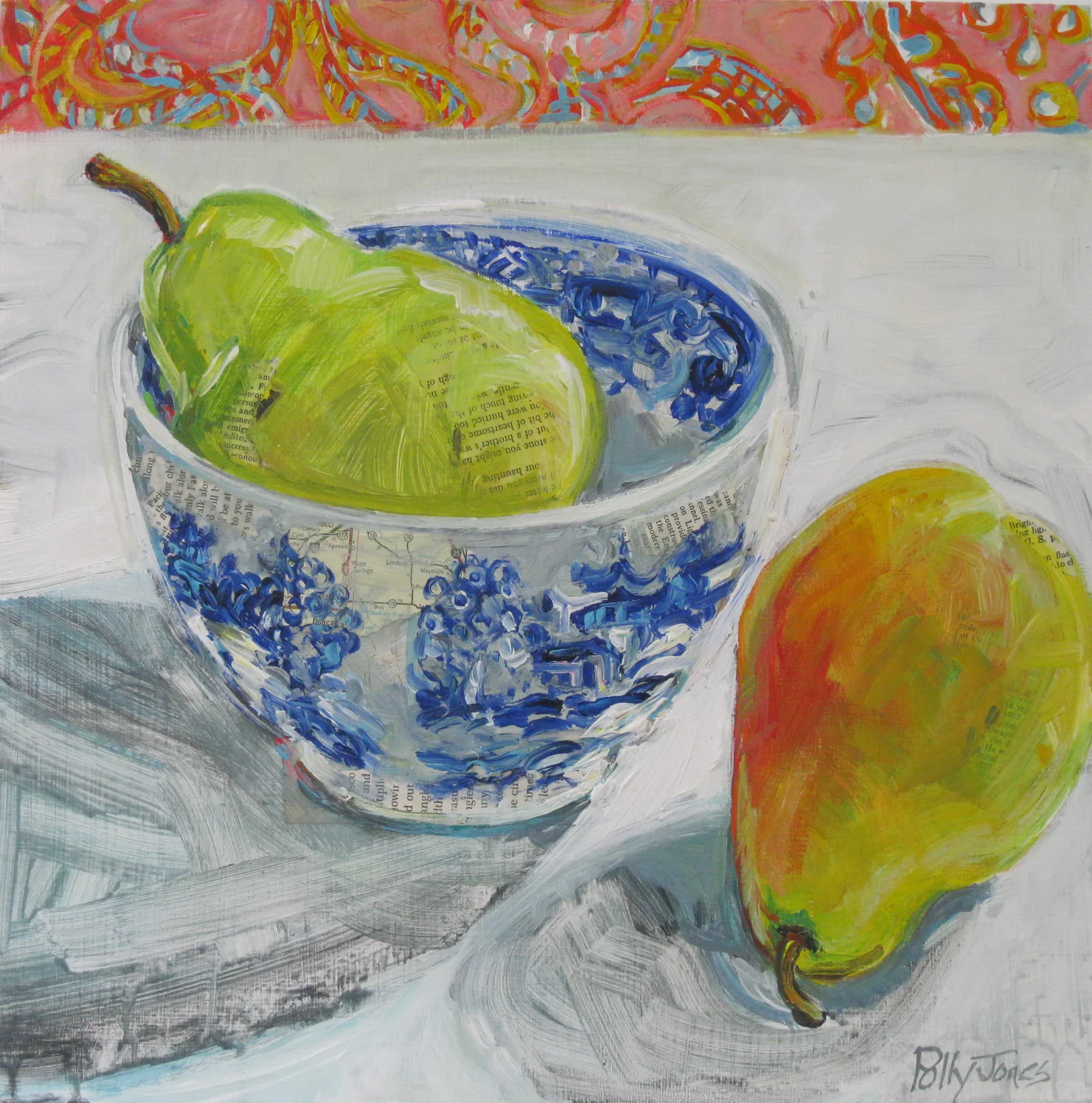 BLUE WILLOW PEAR
