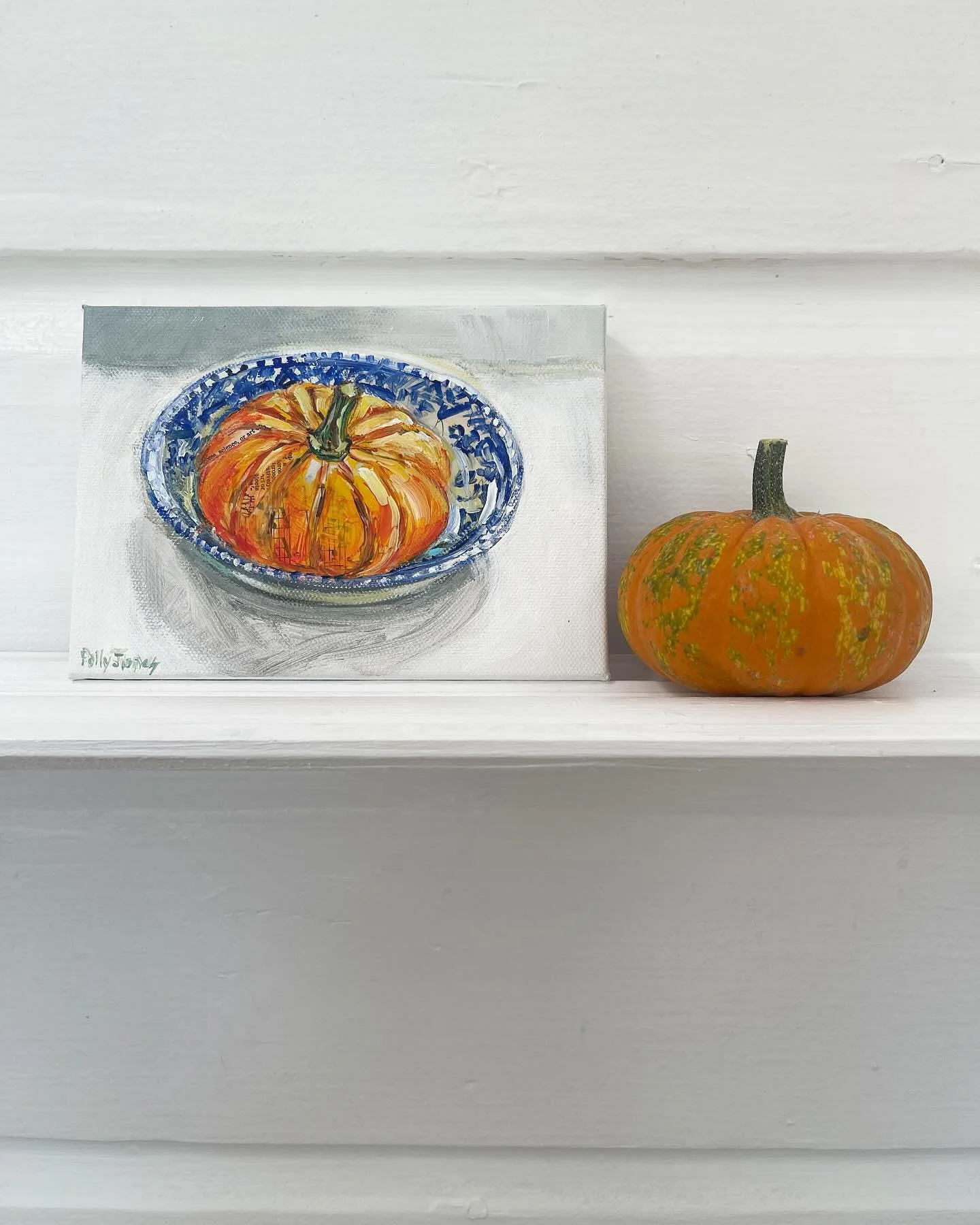 Thank you all who participated in this year&rsquo;s pumpkin painting giveaway!!! I&rsquo;m deeply grateful for your kind responses. The winner from Instagram is @plant_pups 🧡🧡🧡 her choice was Blue Willow Pumpkin.  The other two paintings were won 