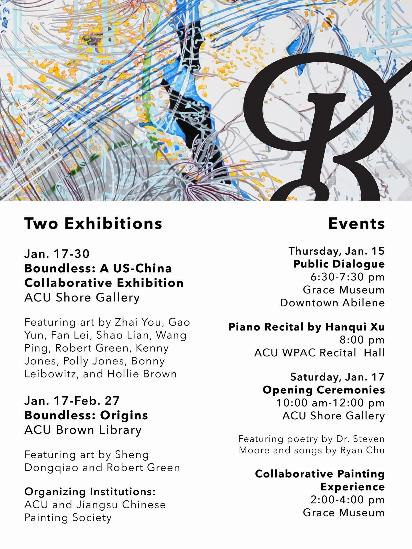 Tonight @the.grace.museum will host a public dialogue between Chinese and American artists. 6:30-7. I&rsquo;m glad to be one of the artists participating in this event. The exhibit associated with this opens on Saturday at @acuartanddesign Virginia S