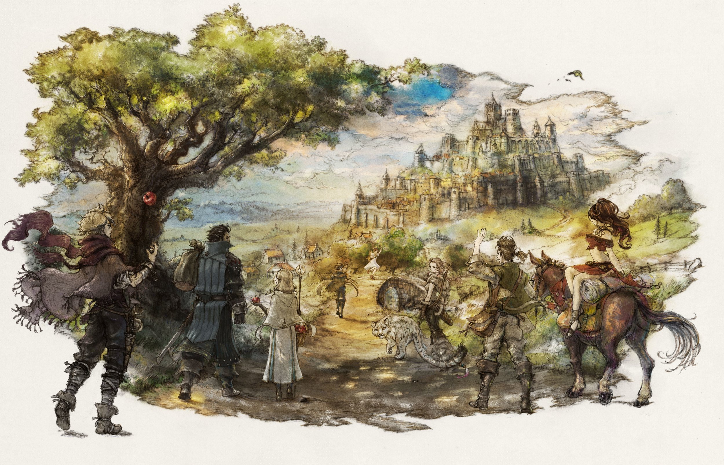 Octopath Traveler 2 Throne Background and Thief Class Breakdown