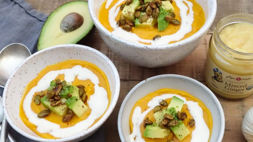 Roasted Butternut Squash &amp; Ginger Soup