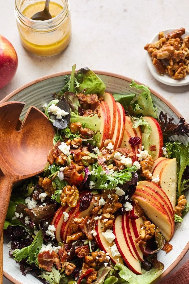 Apple Walnut Green Salad