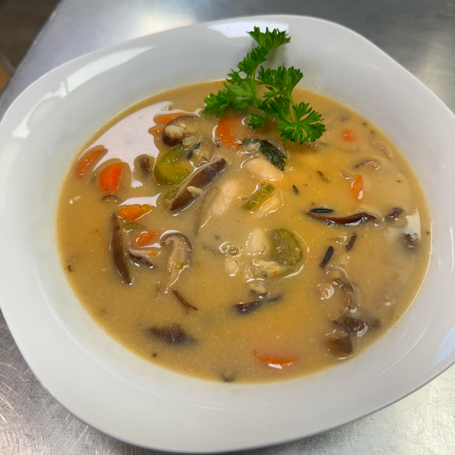 Creamy Vegan Wild Rice Soup