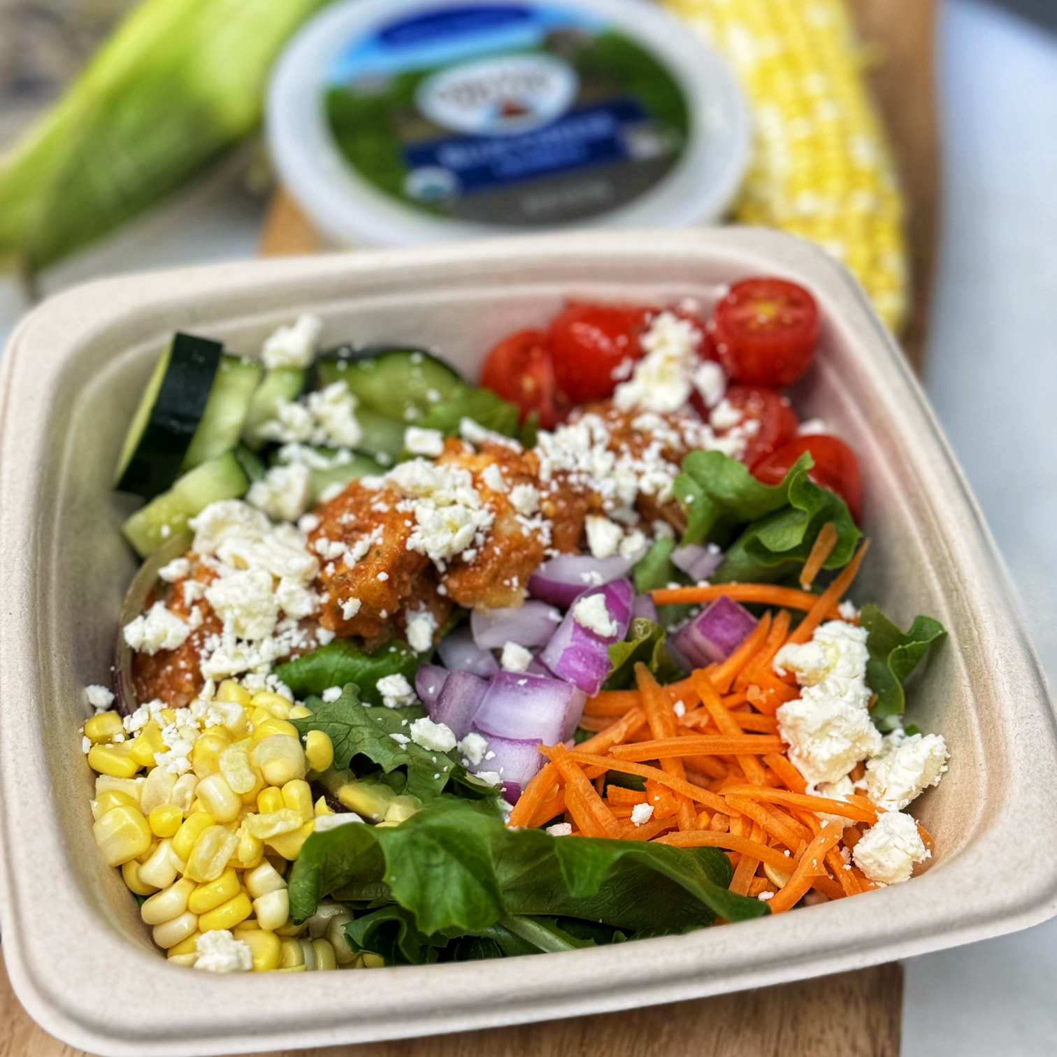 Easy Buffalo Chicken Salad