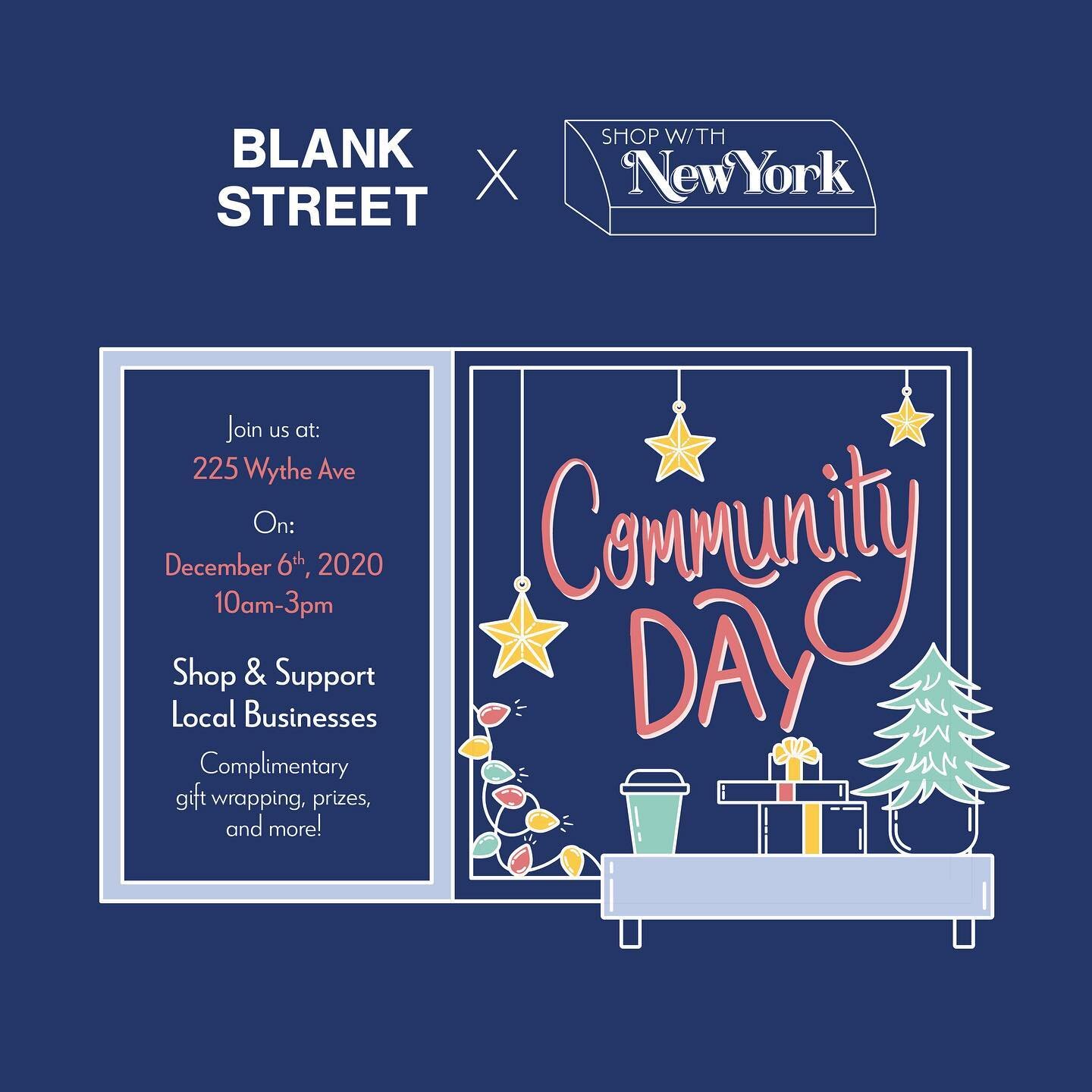 *Date Change!* We're celebrating our small biz community with @blankstreetcoffee and introducing locals to a few brick and mortar businesses that [just like Blank Street] opened during the pandemic in Williamsburg. We will be hosting local businesses