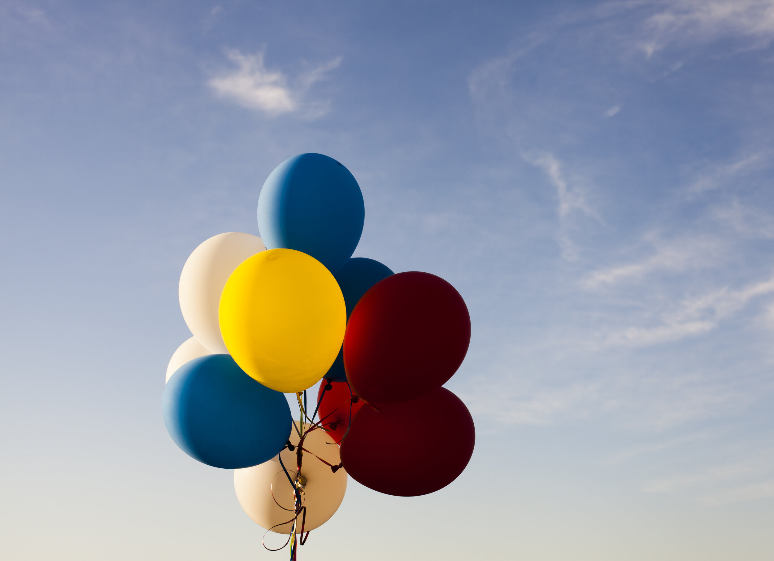a bunch of balloons