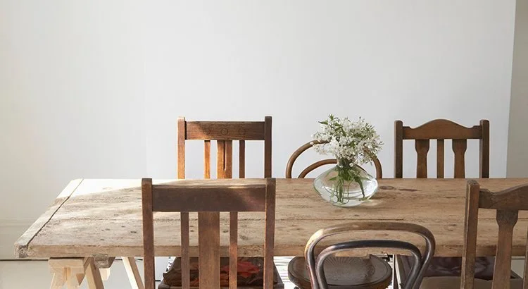 Photo of dining room table and chairs