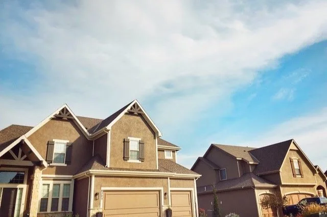 houses and sky
