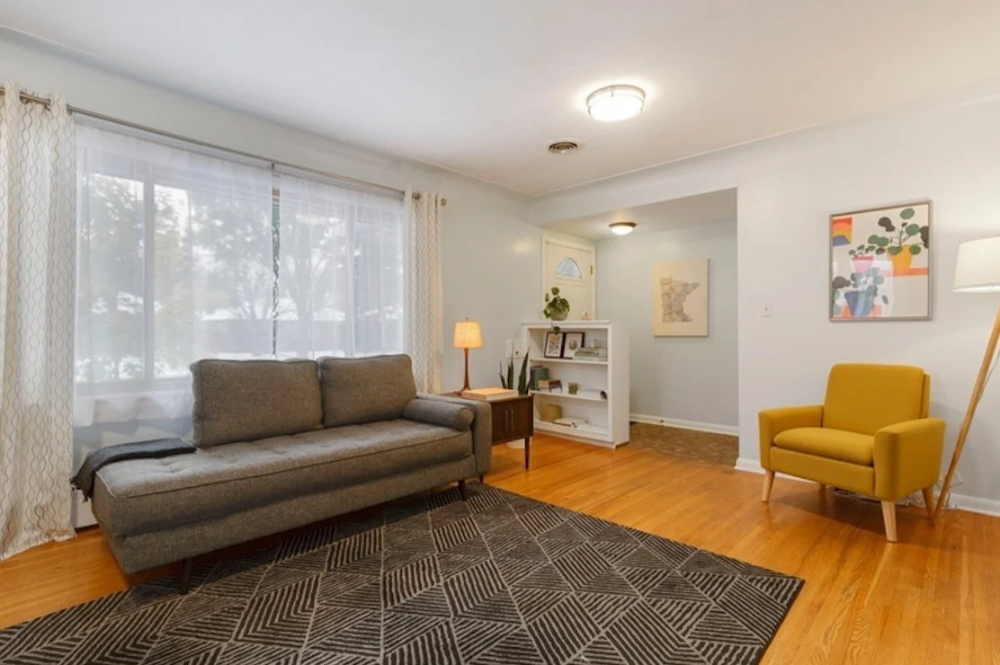 living room with modern furniture