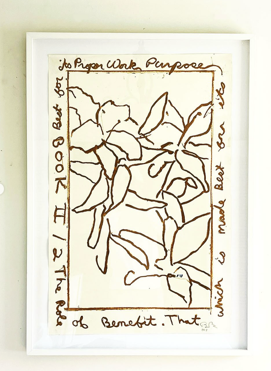  30 × 40   Professionally framed with Italian molding, Uv protected.  Please email inquiries to: SalesBradleyBaumkirchnerStudio@gmail.com 