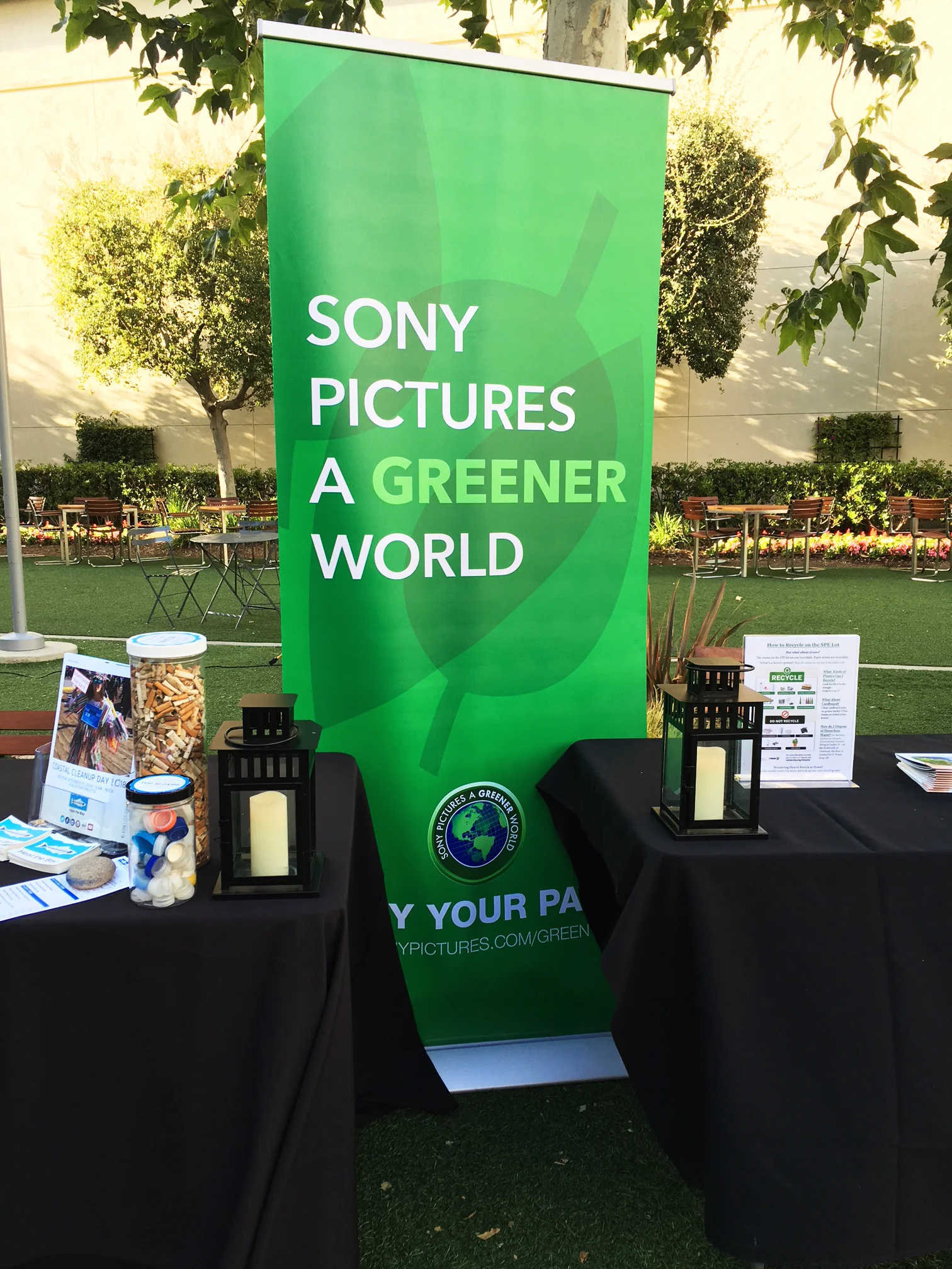 Client: Luck Design Designed vinyl banner for Sony Earth Day 2018