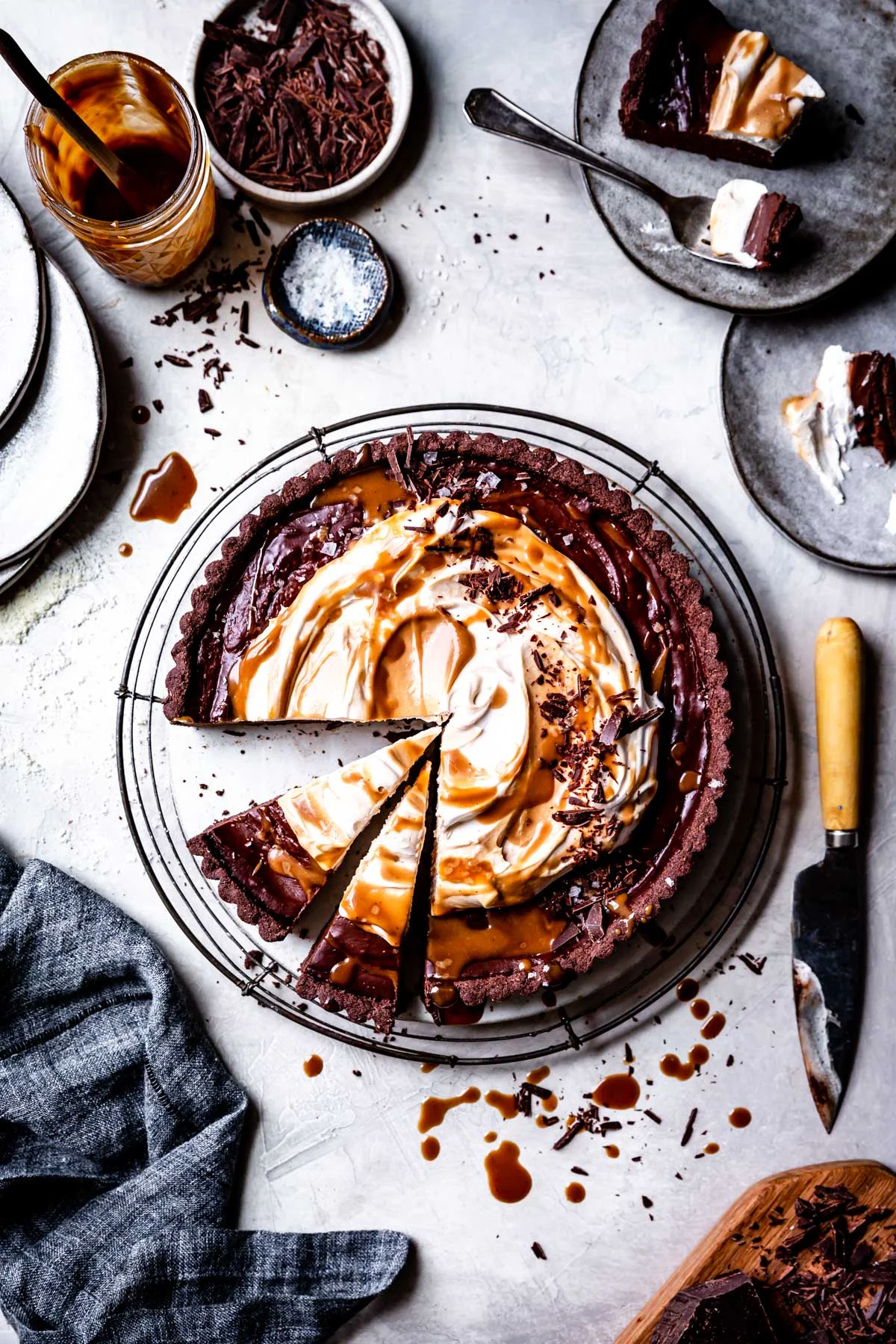 Gluten Free Vegan Chocolate Tart with Tahini and Caramel-14.jpg