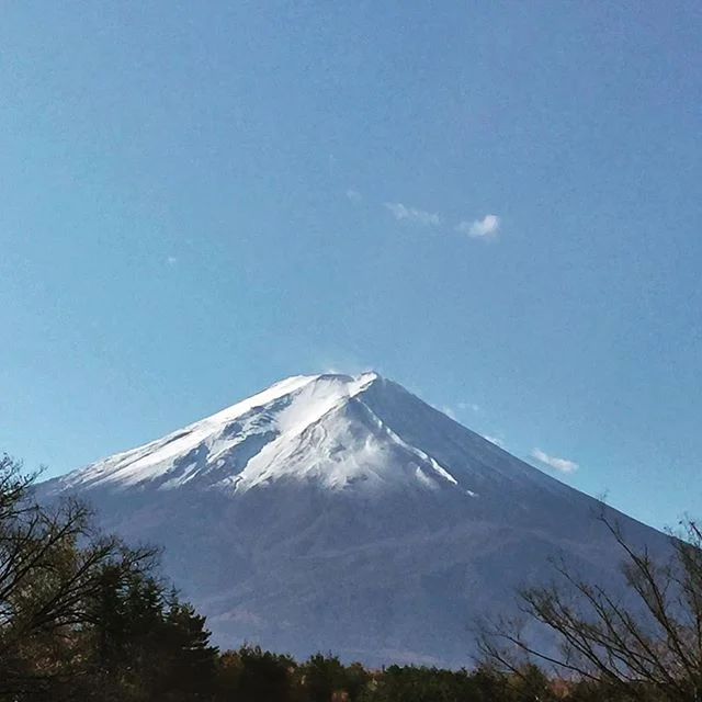 Morning after a delicious dinner visiting friends in Kawaguchiko. Majestic Mt. Fuji says hello. #mtfuji #fujisan #thelynke #japantravel #lakekawaguchi