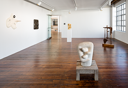 Photograph of the exhibition at the Noguchi Museum.