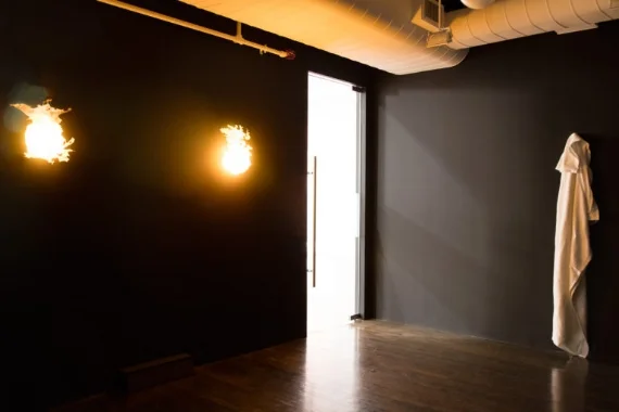 In the Power of Your Care at the Rubin Foundation 8th Floor. Installation by artist Caraballo-Farman.