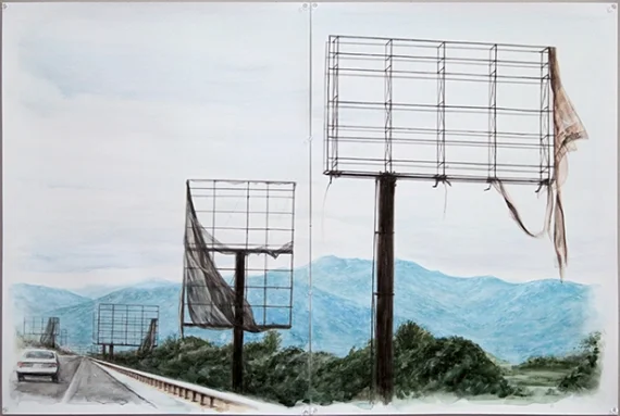 Jorge Wellesley, Truth 0062 Dyslexia II , 2013. Watercolor on paper