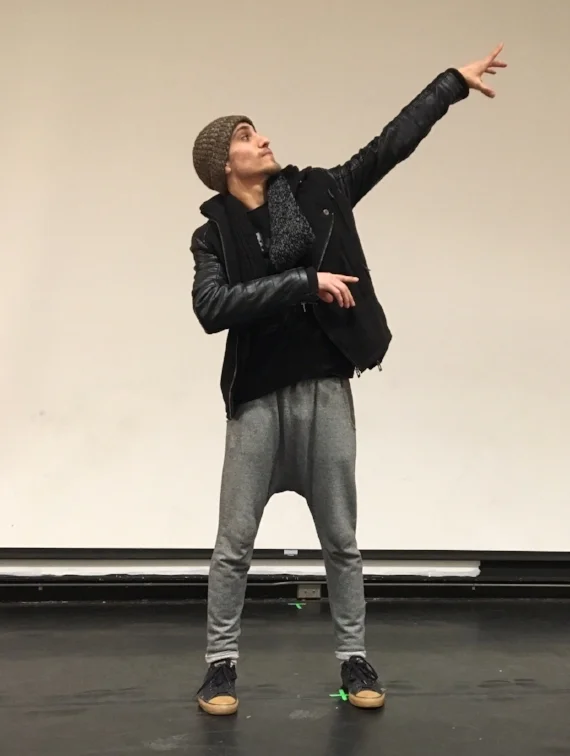 Smko performing at the NYC High School for Economics and Finance