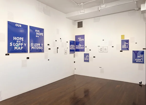 Kameelah Janan Rasheed, A Rather Precarious Syntax , 2019. Installation view. Image courtesy the artist. Photo: Julia Gillard.