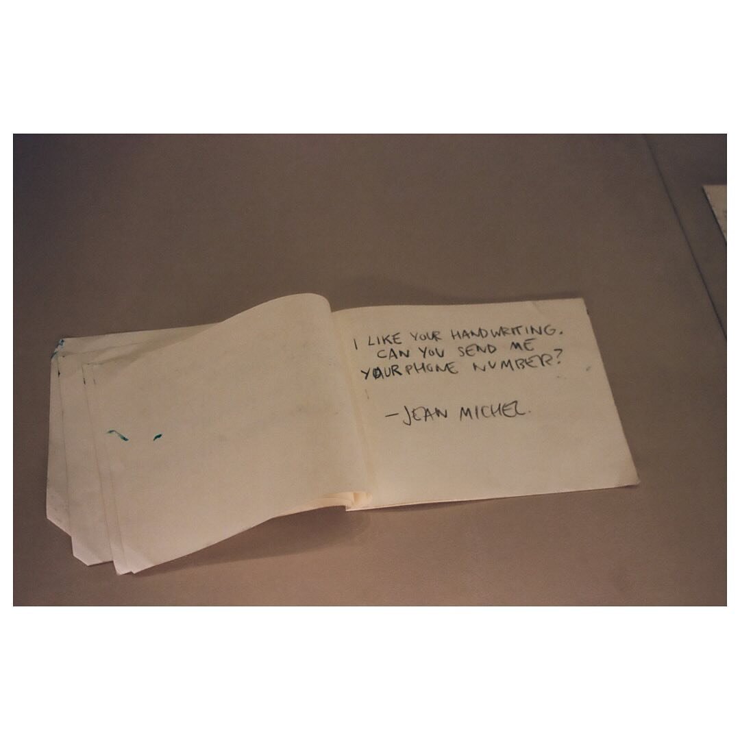 &ldquo;I like your handwriting. Can you send me your phone number?&rdquo;

Basquiat | KING PLEASURE | 35mm