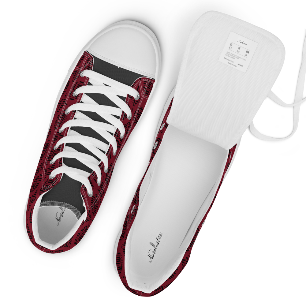 NMG Circled Keys - Unbranded Chucks © Maroon - Novelist Music Group