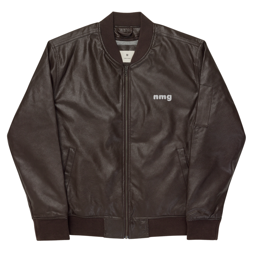 【NONCODE】Becia Collar Leather Jacket Chiodo