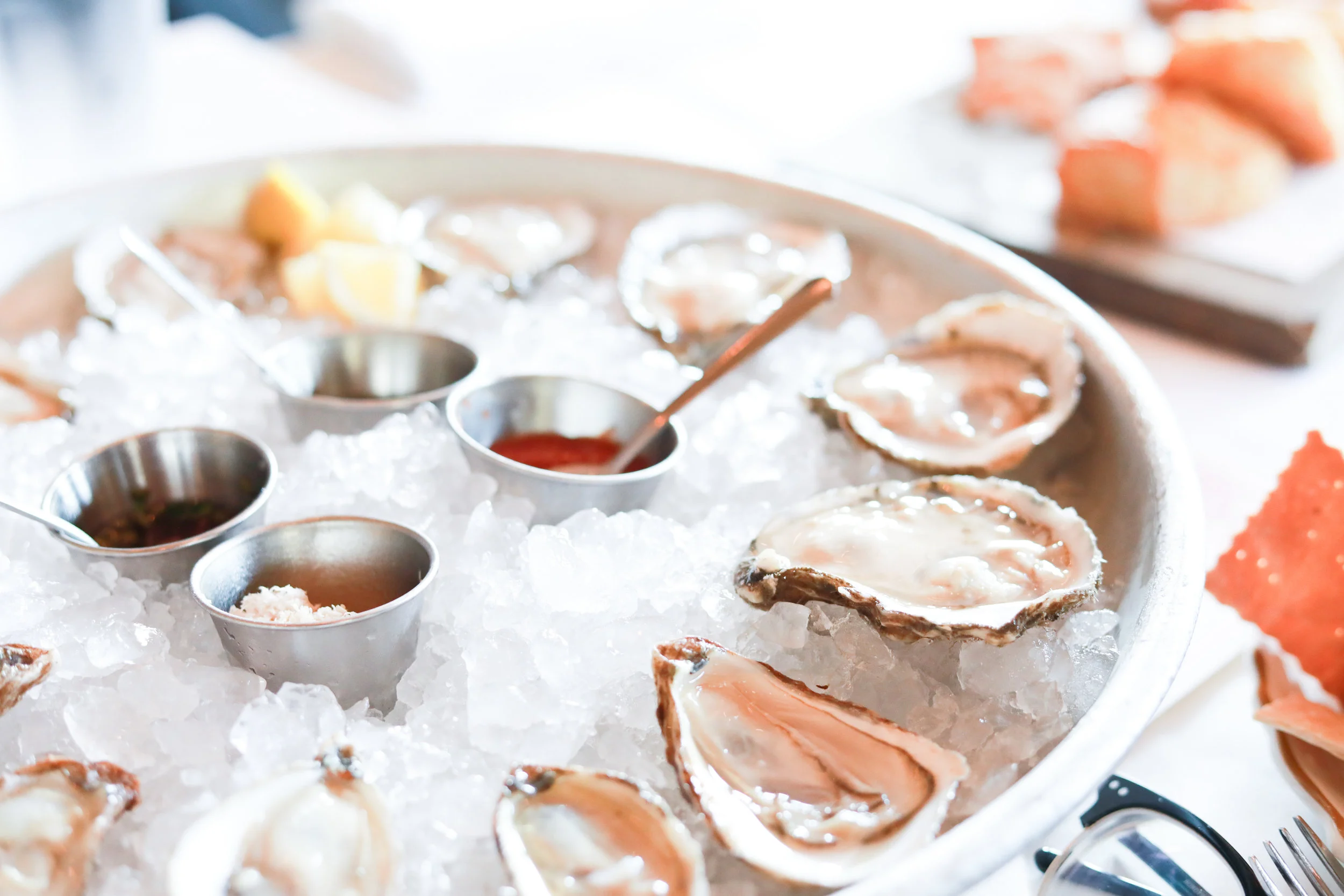 Oysters on the half shell