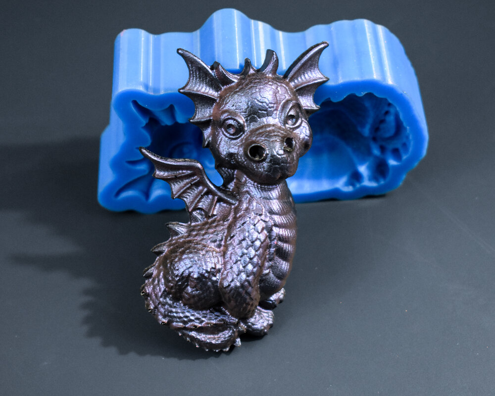 GENEMA Creative Baby Dragon Fondant Silicone Mold DIY Handmade Crafts  Baking 3D Molds 