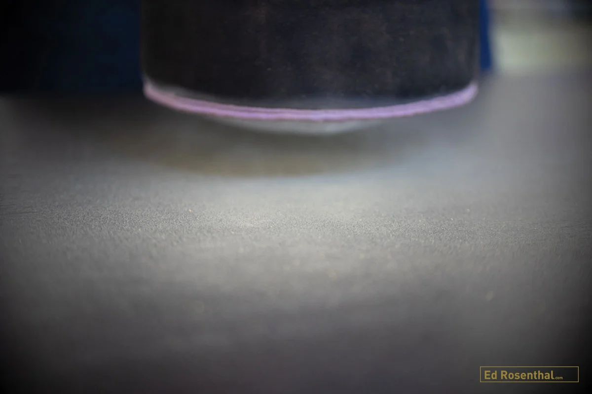 We separated the powder into higher and lower quality portions. Photo by Lizzy Fritz.