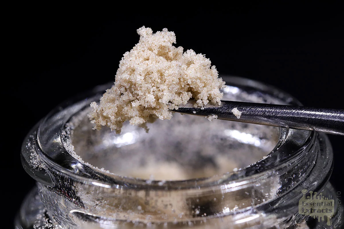 Sour HS 70u hash. Photo by Nikka T of Essential Extracts .