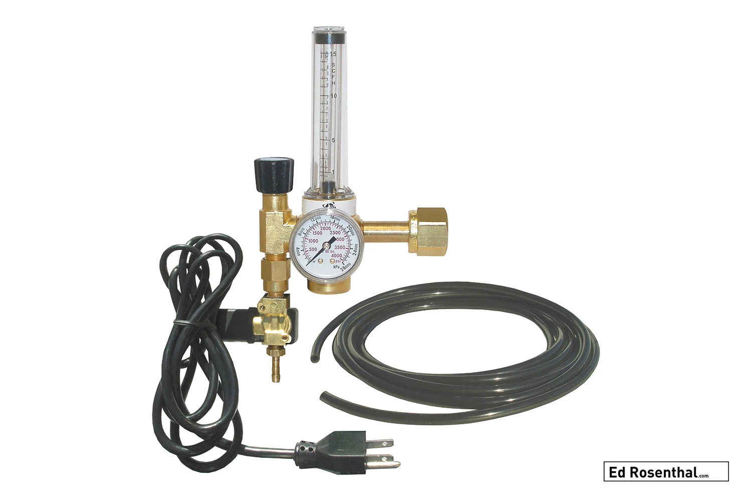 This CO2 regulator is adjustable from 0.5-15 cubic feet (0.014-0.42 cubic meters) per hour and is available from C.A.P. Controllers.
