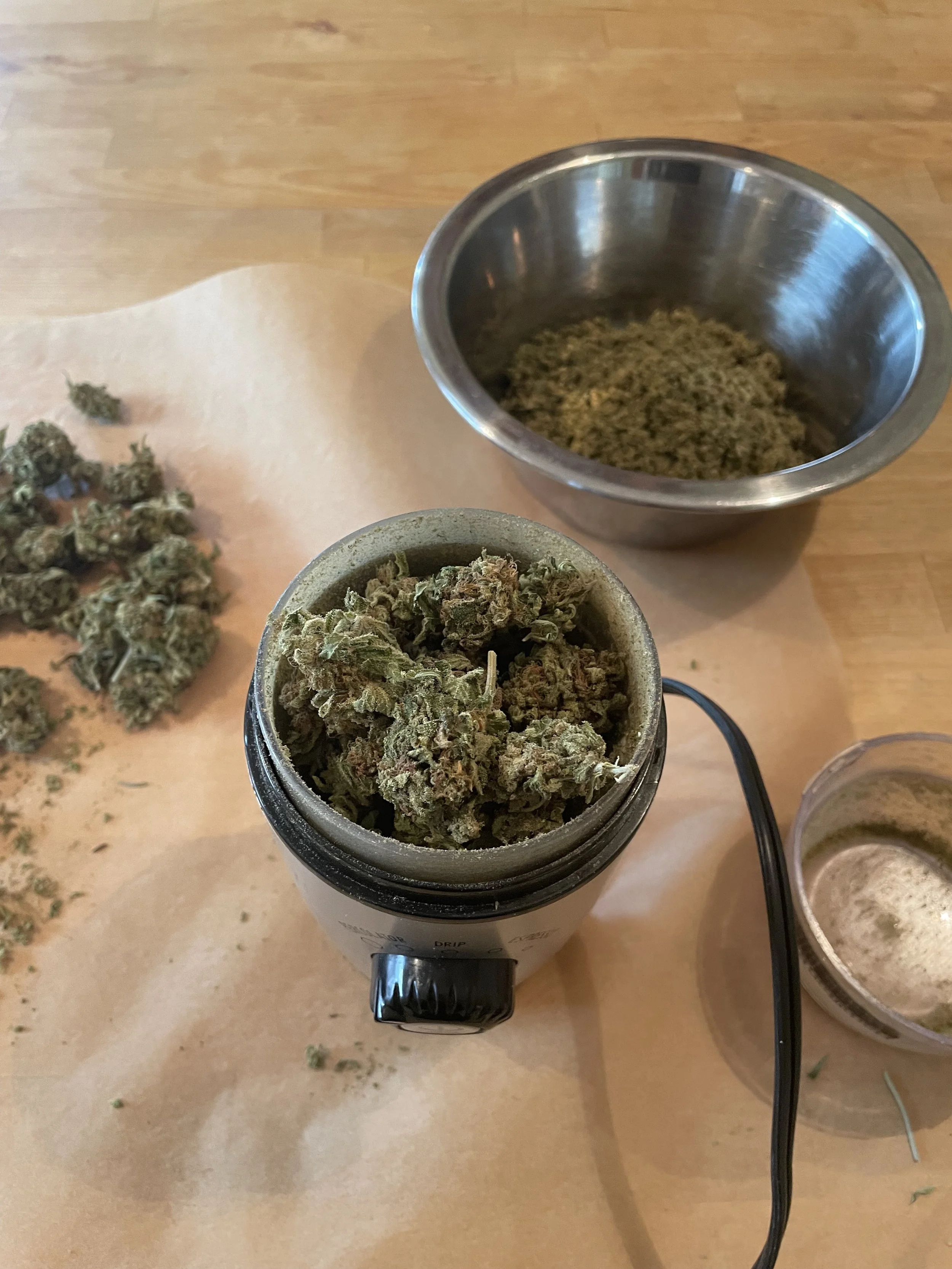ground-cannabis-ready-for-decarb-homemade-cannabutter