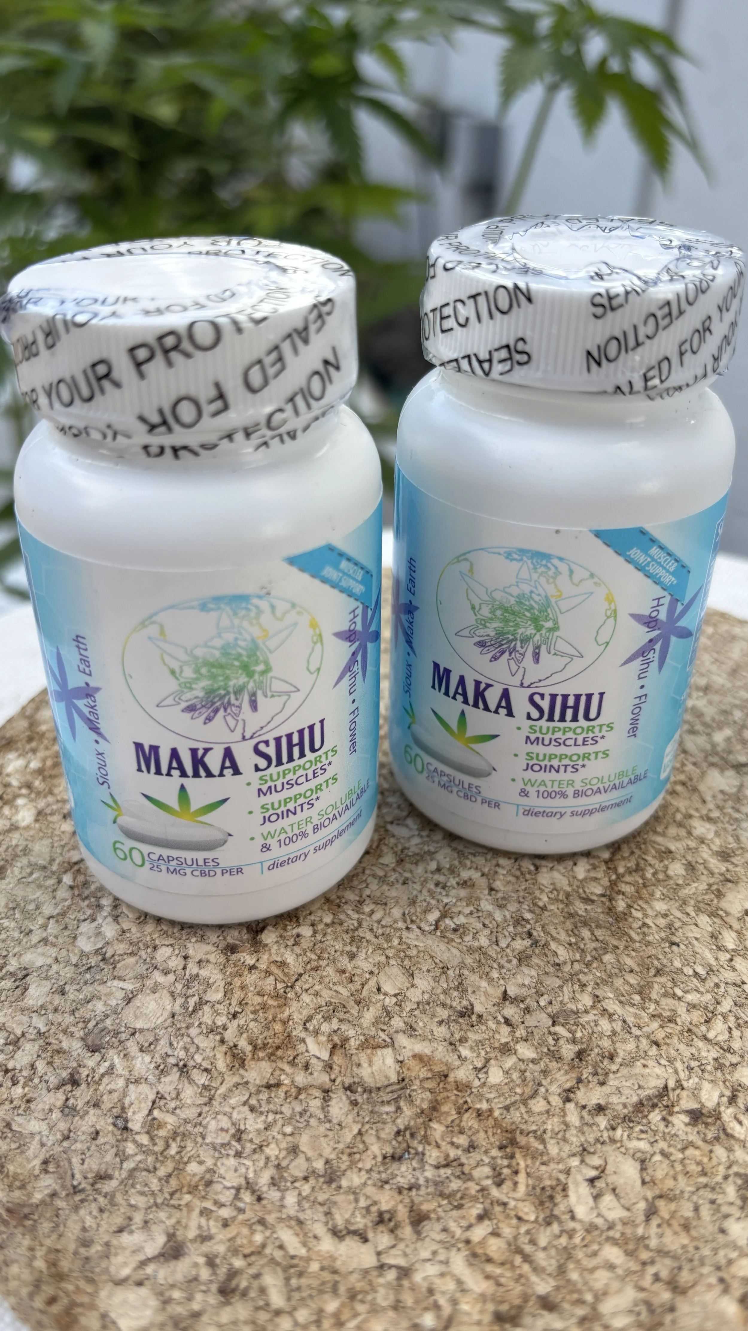 The 25 mg CBD capsules Ed used during the past year as part of his daily regimen. Photo by Jane Klein.