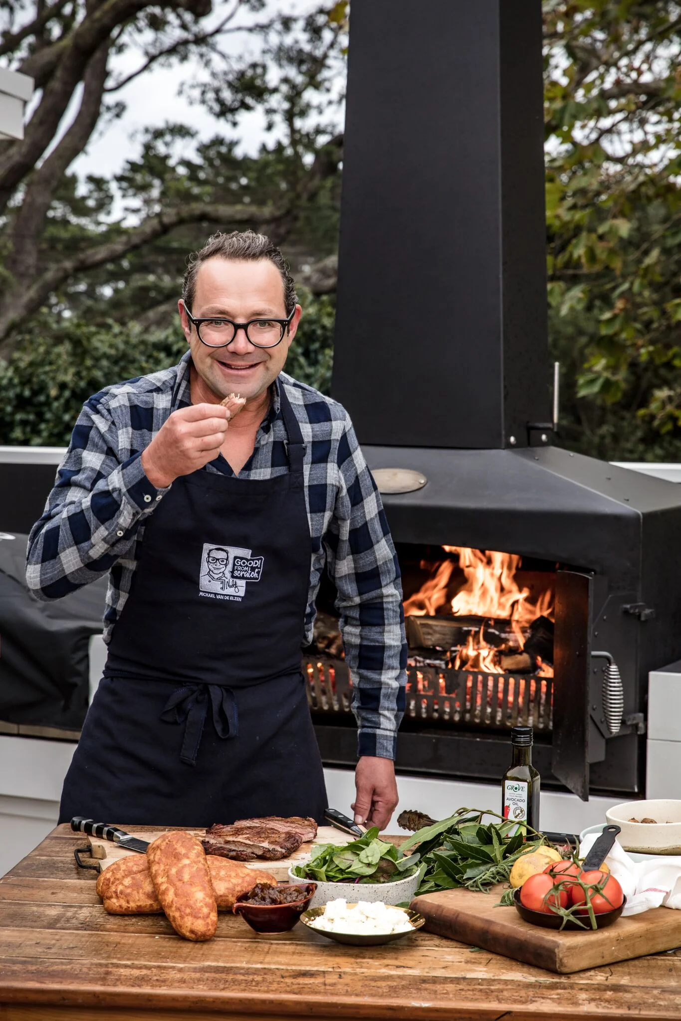 Michael Van de Elzen Outdoor Wood Fire BBQ