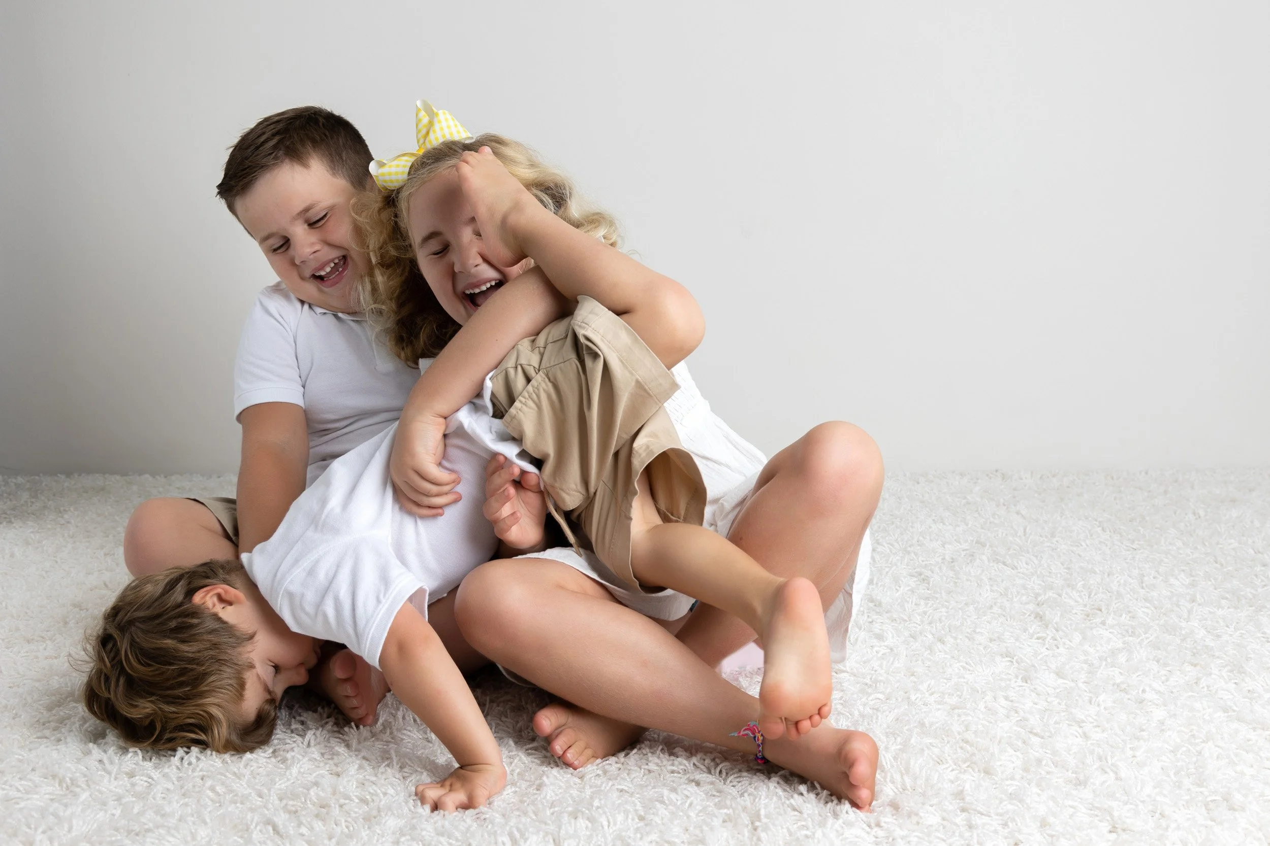 it's important to let kids be kids at a portrait session