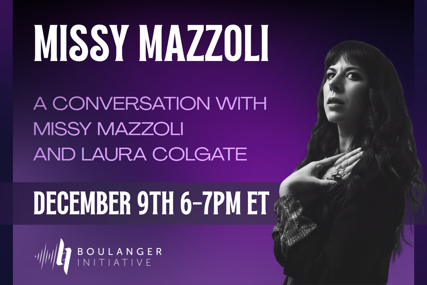A Conversation with Missy Mazzoli and Laura Colgate