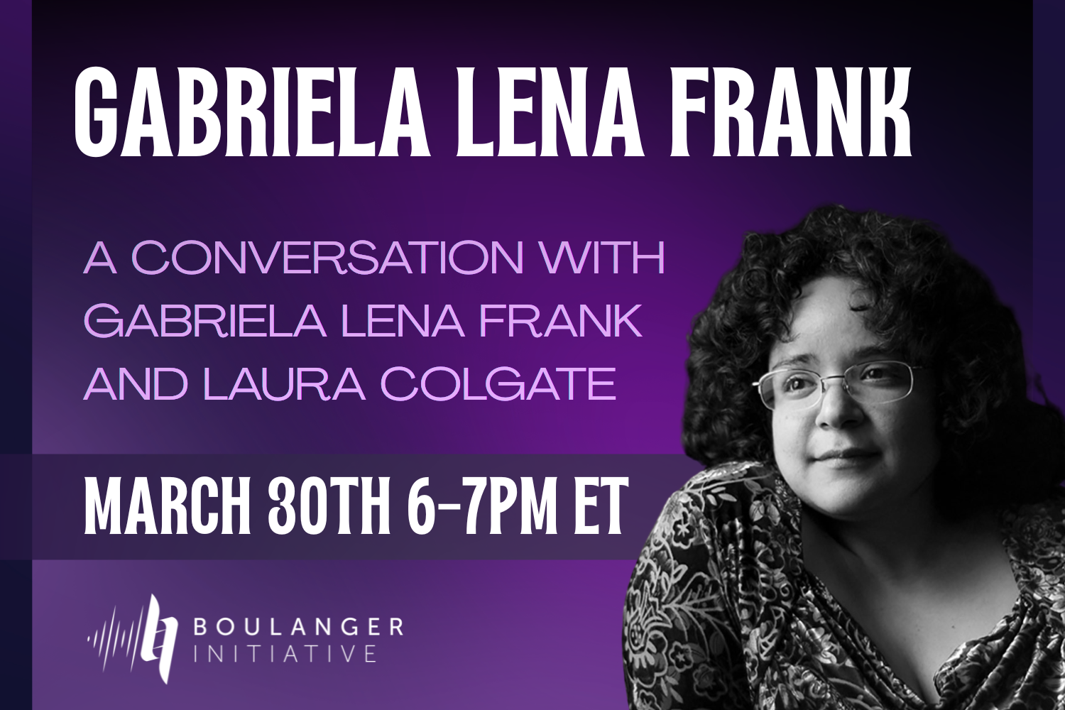 A Conversation with Gabriela Lena Frank and Laura Colgate