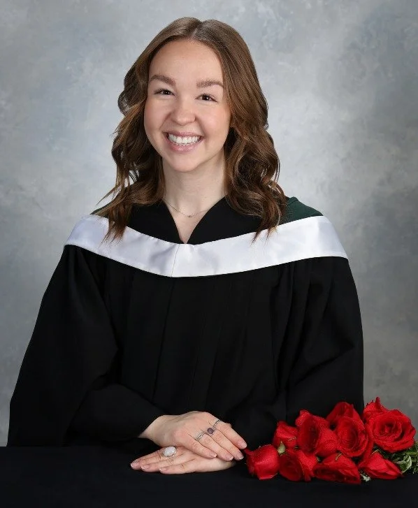 💙 Congratulations to the community recipient of the Jim &amp; Maryann Dunnum Nursing Bursary - Taylor Lundstrom! 

From a BA in Psychology &amp; Linguistics ➡️ to a Bachelor of Science in Nursing, this GSS grad is following her heart into a career f